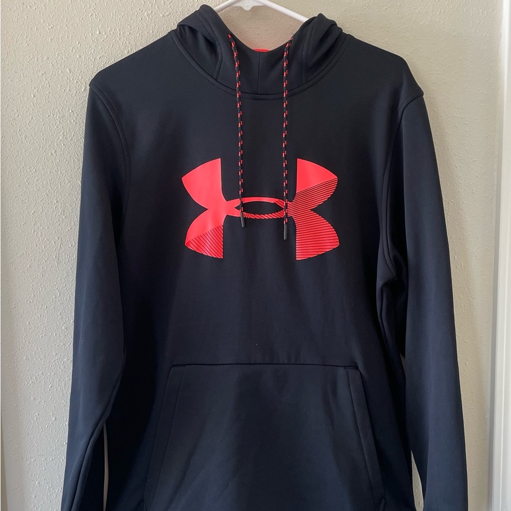 Under Armour Men’s Sz Medium ColdGear Hooded Sweatshirt Loose Fit